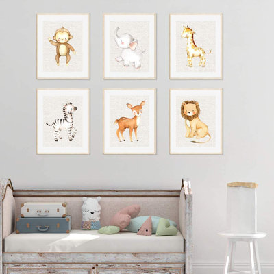 Dedakia Animals 6 - Piece Paper Print