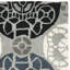 Tapis bleu / gris / noir en laine / viscose touffeté à la main Eaton Wyndham-106202458