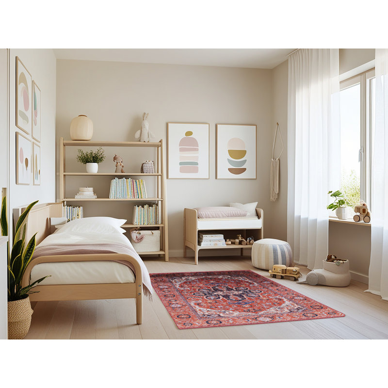 Tapis brun à motif oriental, Rectangle 4 pi x 6 pi
