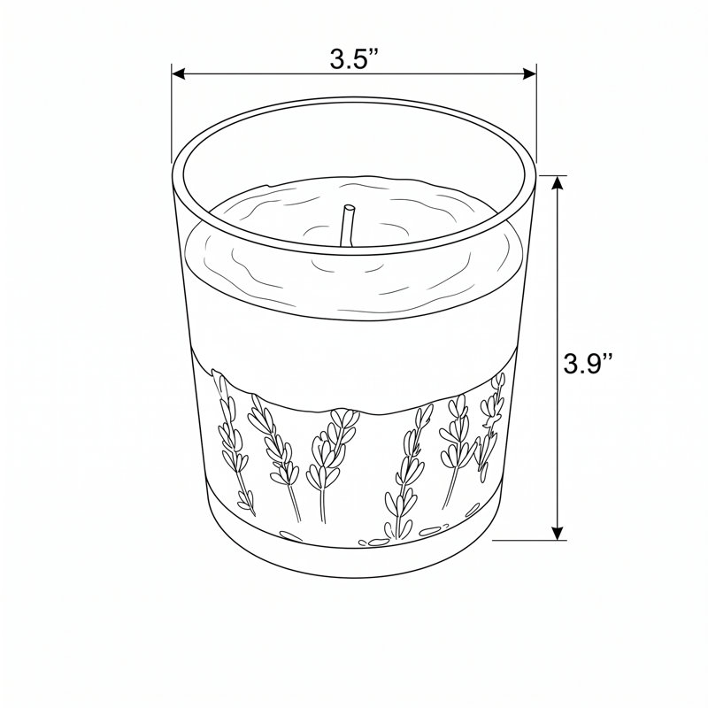 Bougie parfumée en pot de verre