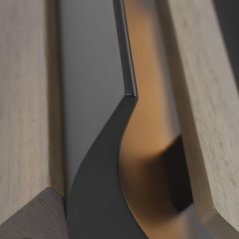 Anne-Marie Barton Remi 18" Sconce, Matte Carbon/Warm Walnut