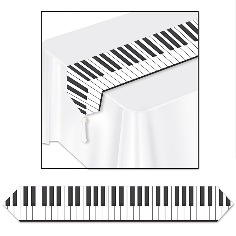Chemin de table Printed Piano