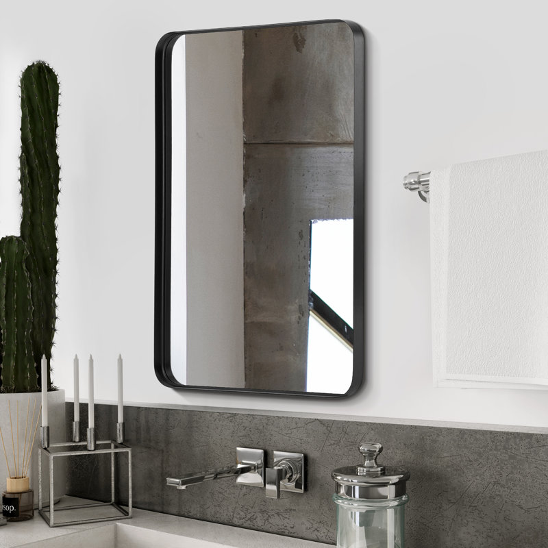 Miroir mural Omolayo, miroir de salle de bain mural, 36 po x 24 po