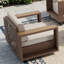 Chaise de patio simple 36,5 po avec coussins moelleux