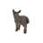 Standing Donkey Looking Right Statue