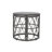 Compact Patio Tables, Grey Rattan Boho Modern Accent For Patio Home