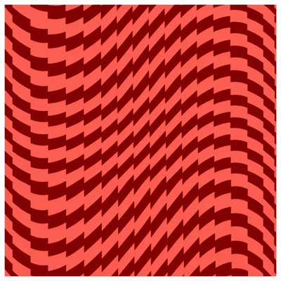 Tapis de bain rouge à motif géométrique