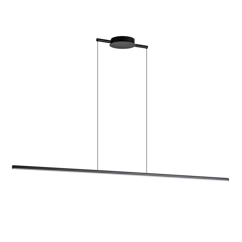 Jerger 1 - Light LED Kitchen Island Pendant, Matte Black, 2.95" H x 47.24" W x 0.67" D, 3000K