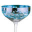 Filigree Champagne Saucers Blue