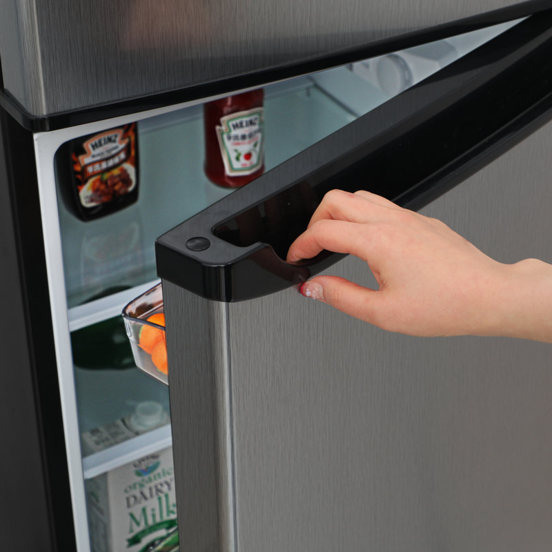 Compact Stainless Steel 7.7 cu. ft. Top-Freezer Refrigerator