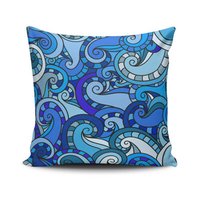 Decorative Cushion Cover, 17 x 17 Inches, 50% Cotton / 50% Polyester | Machine Washable at 104°F, Ironable, Concealed Zip Closure | Perfect for Living Room, Bedroom, and Stylish Home Décor