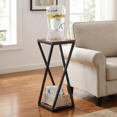 2-Tier Tall Plant Stand Indoor, 32.5" Corner Plant Stands for Indoor Plants Multiple by Arlmont & Co.