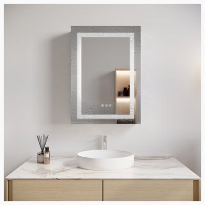 Miroir pour armoire à pharmacie à fixation en surface H 26 po x l 20 po Hesperos