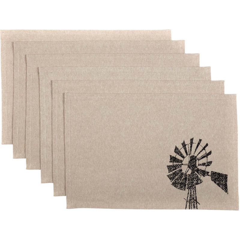 Ensemble de napperons en coton Surikova