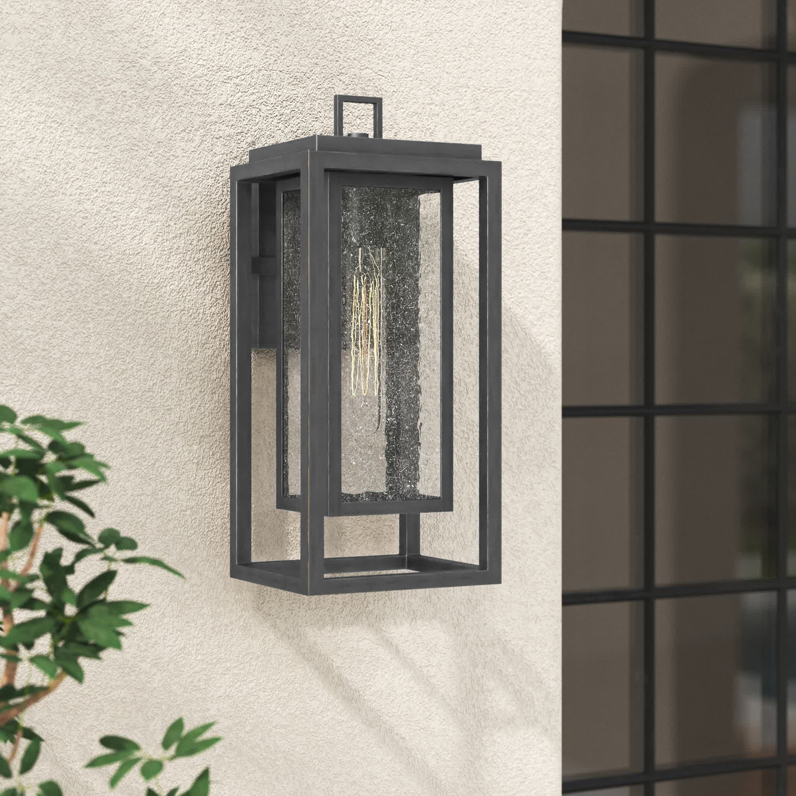 Gannett Outdoor Wall Lantern, 20" H x 7" W x 7" D, Oil Rubbed Bronze