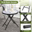 Glass Top End Table