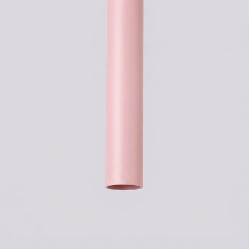 Pendant lamp Berthile 1 gold, 15x15x118 cm, Pink, 2 Lights