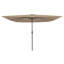 Garden Parasol with LED Strip Lights Polyester and Steel Sun Shade-1163912447