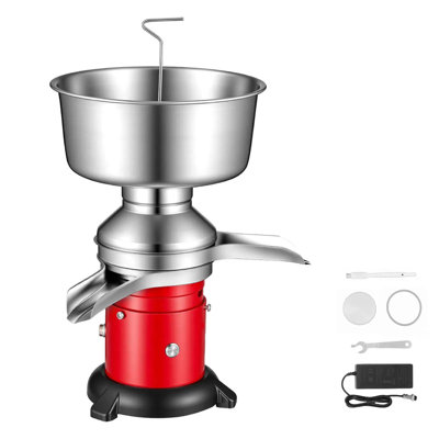 60l/h Output, Electric Milk Cream Separator, 304 Stainless Steel Centrifugal Milk Skimmer, 10500 Rpm High-speed Motor, 4.5l Bowl Capacity, For Goat Cow Farm & Home Use