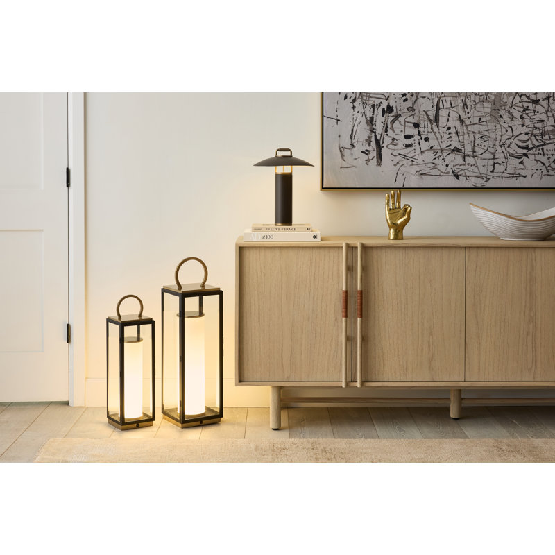 GARETH Rechargeable Table Lamp, 22.5" H x 6.25" W x 6.25" D