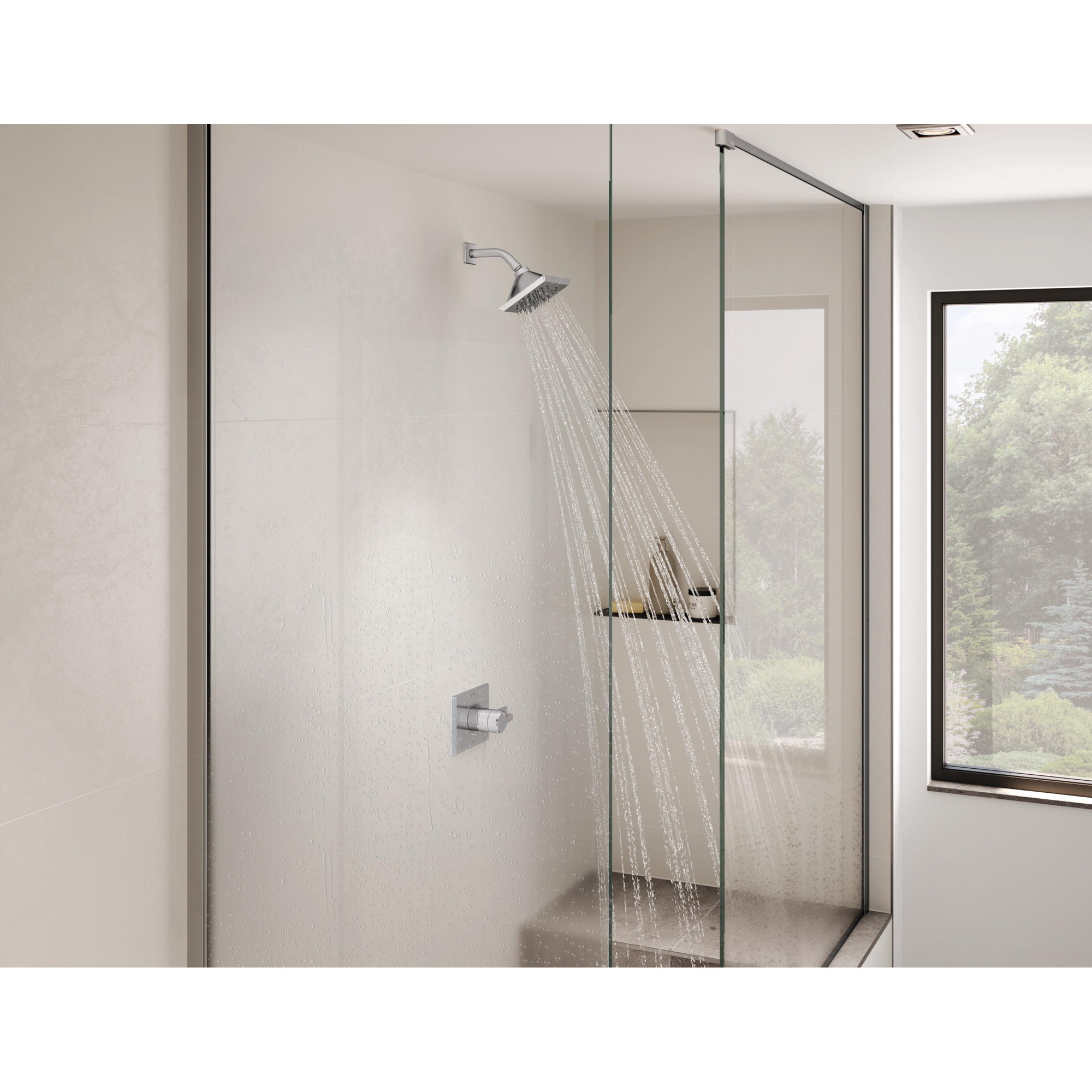 Pivotal® Shower Faucet with H2Okinetic® Technology, Chrome