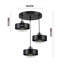Jeterson 3 - Light Black/Silver Cluster Pendant