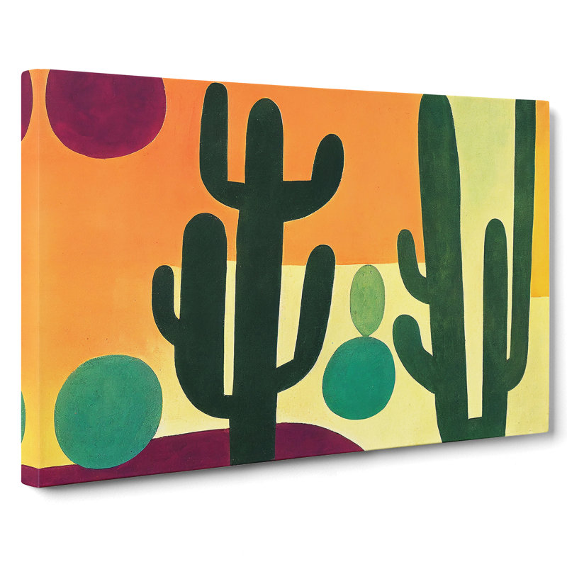 Abstract Cactus Vol.1 - Wrapped Canvas, 40cm H x 60cm W x 3cm D