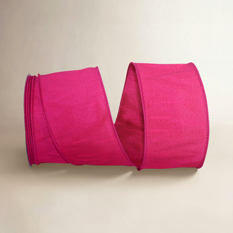 Fabric Ribbon, Hot Pink, 2.5" H x 360" W