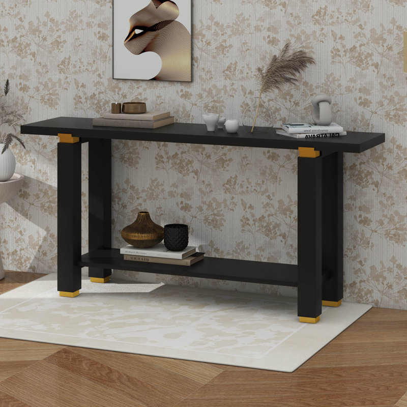 Console avec canapé et console, Noir