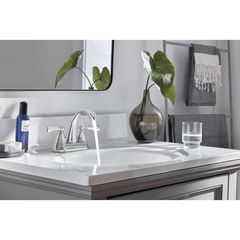 Robinet de salle de bain central avec ensemble de bonde Elmhurst, Chrome
