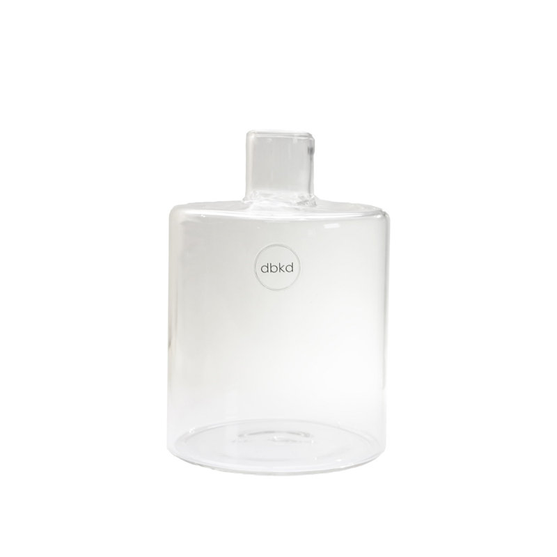 Juhani Glass Table Vase, 5.51" H x 3.94" W x 3.94" D