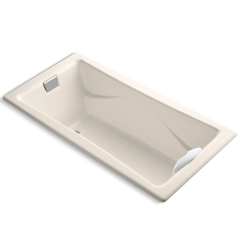 Tea-for-Two 72" x 36" Soaking Bathtub, Innocent Blush