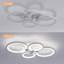 4-Light 56cm Acrylic LED Dimmable Flush Mount