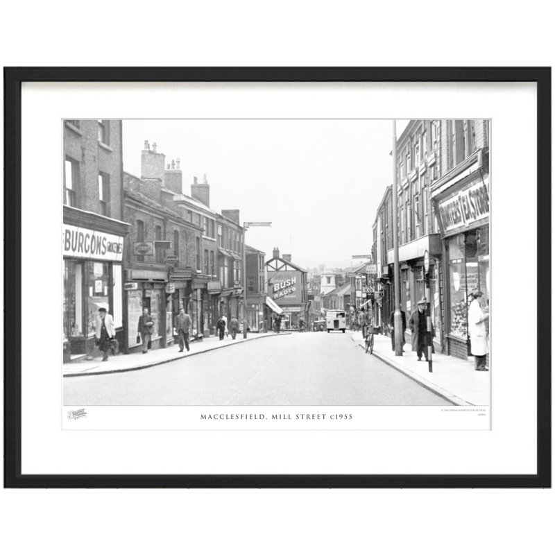 Macclesfield, Mill Street C1955 - Single Picture Frame Print, 60cm H x 80cm W x 2.3cm D