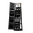 360° Swivel Jewelry Cabinet with Full Length Mirror, Lockable Organizer, and Interior Lighting for Secure Storage-129417670-129417671