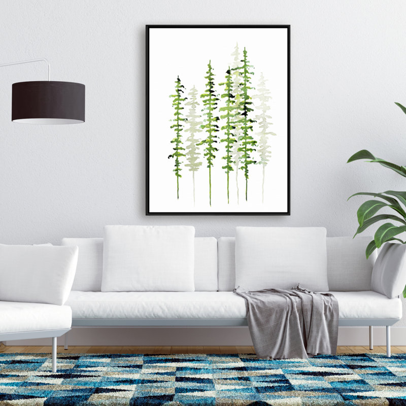 Slim Trees Print On Canvas