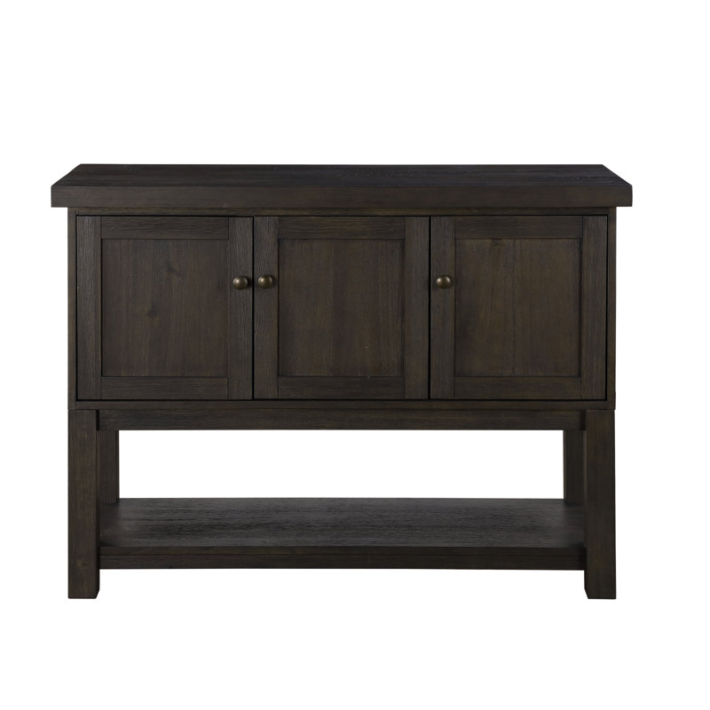Haddie Distressed Walnut Finish Server