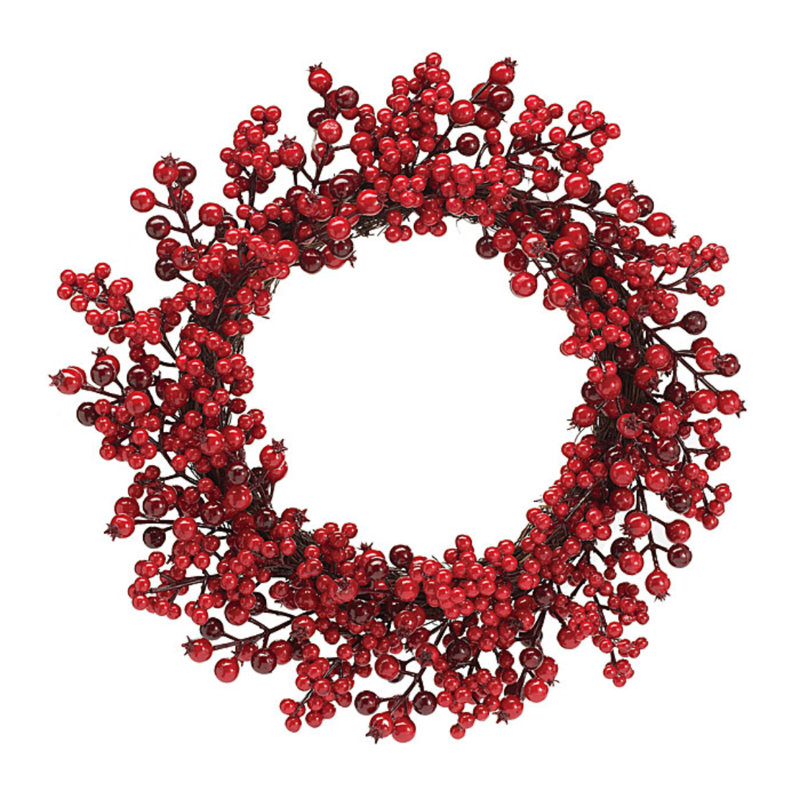 Faux Berry Foam 17'' Wreath