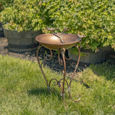 Carleene Metal Birdbath