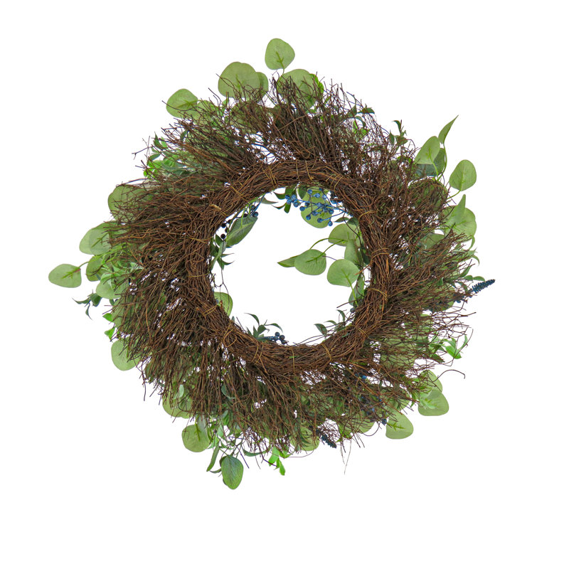 24" Eucalyptus Leaves Wreath