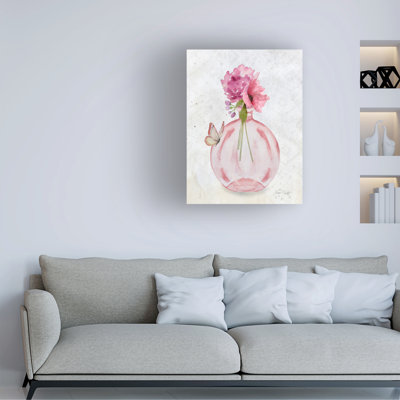 «Pink Bottles 3» par Jean Plout - peinture sur toile tendue