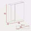 Pharmacie, quatre tablettes internes, porte double-1717053009