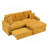 Versatile Foldable Sofa with Cup Holders and Storage Function for Home