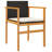Latitude Run® Patio Chairs With Cushions 2 Pcs Poly Rattan&Solid Wood-1917571063