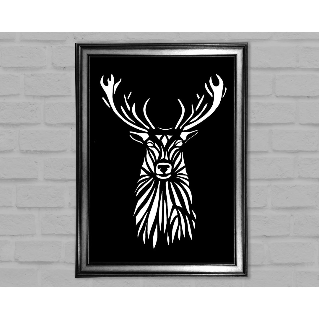 Stag Beauty - Einzelner Bilderrahmen Kunstdrucke