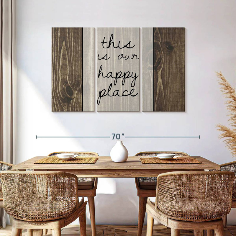 Plaque murale Our Happy Place, H 36 po x l 57 po