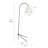 1-Light 71.1’’ Arched Fabric Black Floor Lamp with Foot Switch-1082397770