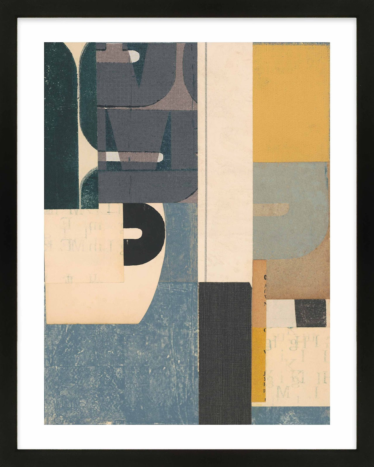 Mighty Print by Sarah Short, Black, 30" W x 38" H