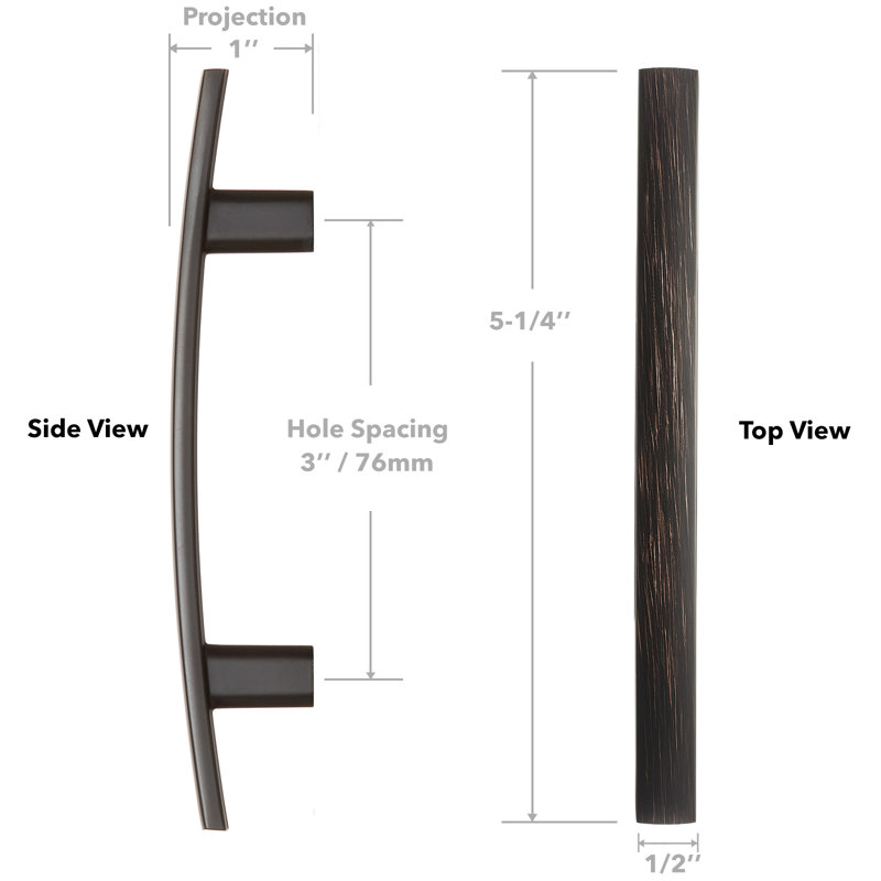 3" Center Bar/Handle Pull Multipack, Oil Rubbed Bronze