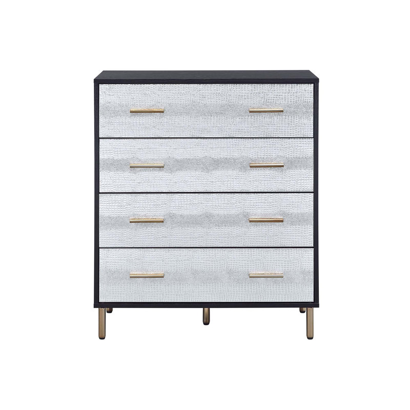 Myles Black, Silver & Gold Finish Chest